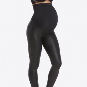 NWT SPANX Mama Faux Leather Leggings